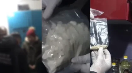 Изъятое оценивается в 34 млн тенге: задержание парня сняли на видео в ВКО