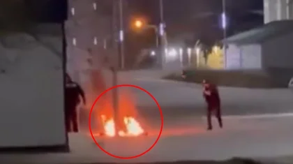 Облил себя жидкостью: трагедию предотвратили у КПП полиции в Мангистау (ВИДЕО)