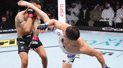 Казахстанский боец Асу Алмабаев одержал досрочную победу в UFC