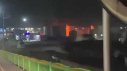 Пожар вспыхнул на территории нефтебазы в Туркестане (ВИДЕО)