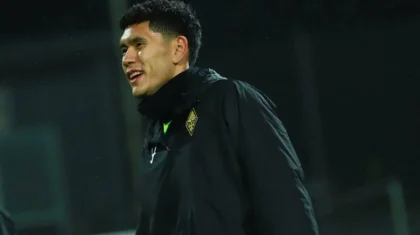 «Кайрат» провел первую дождливую тренировку в Копенгагене