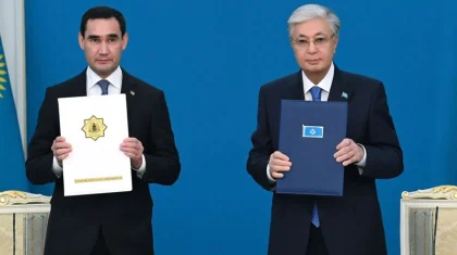 Казахстан и Туркменистан подписали 11 соглашений о сотрудничестве