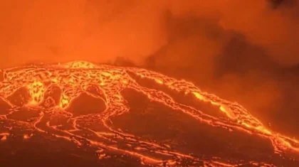 Извержение вулкана Килауэа на Гавайях: фонтаны лавы взмывают вверх на сотни метров (ВИДЕО)