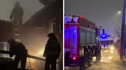 Крупный пожар в Астане: загорелись авто в гараже, огонь перекинулся на гостиницу