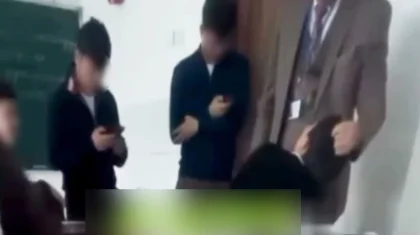 Держал за волосы: учитель бил ученика на уроке в Алматинской области (ВИДЕО)