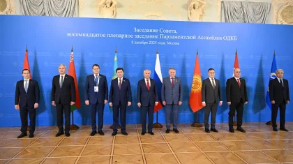 Спикер Мажилиса выступил на заседании Парламентской Ассамблеи ОДКБ