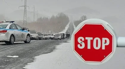 Ограничения из-за непогоды ввели на трассах в двух регионах Казахстана