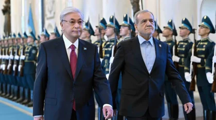 Президент Ирана Масуд Пезешкиан прибыл в Акорду (ФОТО, ВИДЕО)