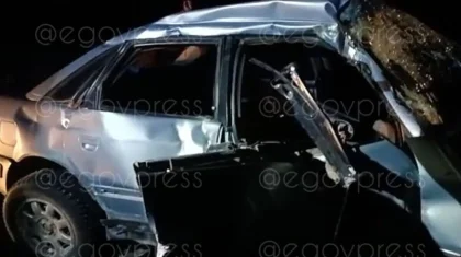 Жуткое ДТП в Карагандинской области: поезд сбил автомобиль с пятью людьми (ВИДЕО)