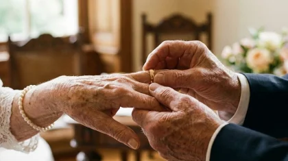 80-летняя невеста и 85-летний жених связали себя узами брака в Алматы