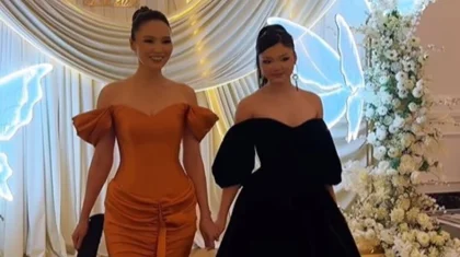 Жену и дочь Кайрата Нуртаса раскритиковали за чересчур откровенные наряды (ВИДЕО)