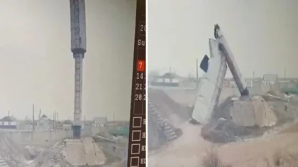 Непогода обрушила водонапорную башню: село в ЗКО осталось без воды