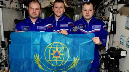 Российские космонавты поздравили с МКС казахстанских спасателей