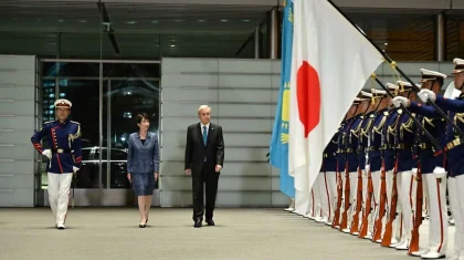 Как прошла церемония встречи Токаева в офисе премьер-министра Японии (ФОТО, ВИДЕО)