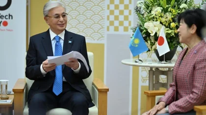 «Қош келдіңіз!»: губернатор Токио поприветствовала Токаева на казахском языке (ВИДЕО)