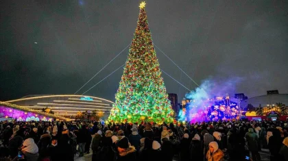 В Астане зажглись больше 40 новогодних елок (ФОТО, ВИДЕО)
