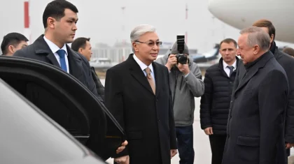 Касым-Жомарт Токаев прибыл в Санкт-Петербург