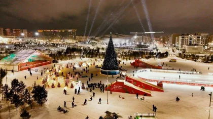 Зимние развлечения в Астане: где можно покататься на коньках и горках (ФОТО)