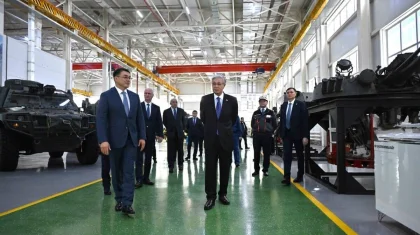 Производство бронемашин для армии: президент посетил завод в Астане (ФОТО)