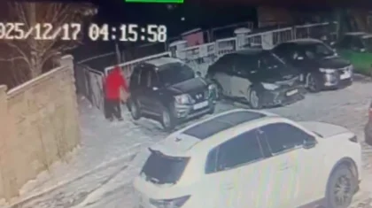 Мужчина угнал машину прямо во дворе жилого дома в Астане (ВИДЕО)