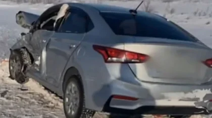 Лобовое столкновение на трассе Павлодар - Омск: погибли два человека