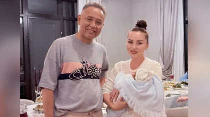 «Будь щедрым и уважаемым»: казахстанская певица назвала сына в честь супруга Баян Алагузовой