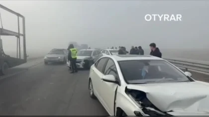 Массовое ДТП произошло на трассе Шымкент – Алматы (ВИДЕО)