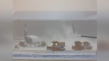 Рейсы задерживаются в аэропорту Астаны из-за штормового предупреждения