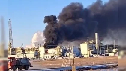 Трансформатор загорелся на месторождении Тенгиз (ВИДЕО)