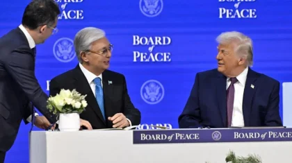 О чем говорили Токаев и Трамп на церемонии подписания устава Совета мира