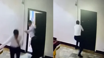 «Не был избит»: появилось видео с гоняющимися друг за другом Сапиевым и его замом