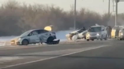 Массовое ДТП на трассе Актобе – Оренбург: погибли четыре человека (ВИДЕО)
