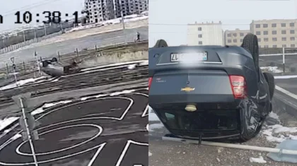 Столкновения и опрокидывания авто: спецЦОНы показали, как казахстанцы сдают на права (ВИДЕО)