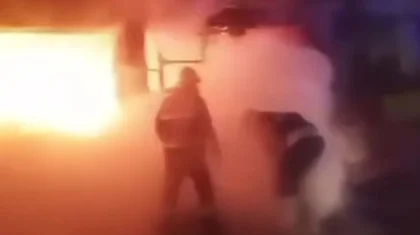 Крупный пожар потушили в мебельном цехе в Алматинской области (ВИДЕО)