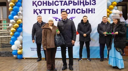 Реализация предвыборной программы «AMANAT»: ключи от квартир получили 60 семей в Илийском районе