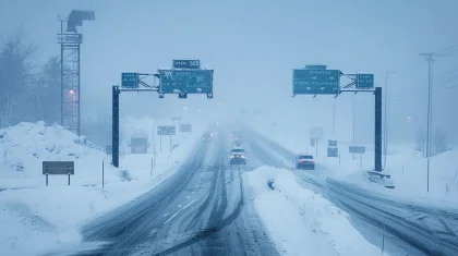 Движение закрыли на дорогах в пяти областях Казахстана