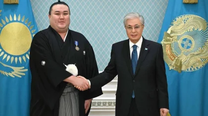 Президент наградил сумоиста Ерсина Балтагула орденом «Барыс» II степени