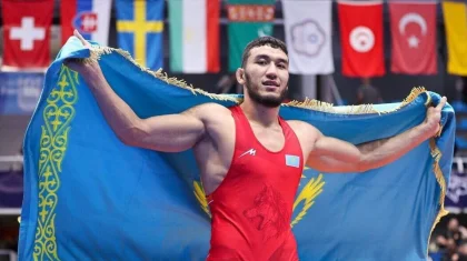 Казахстанский вольник Ризабек Айтмухан выиграл международный турнир в Бишкеке