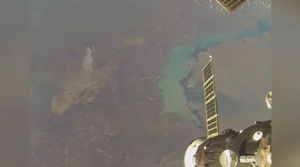 Балхаш с высоты космоса восхитил казахстанцев (ВИДЕО)