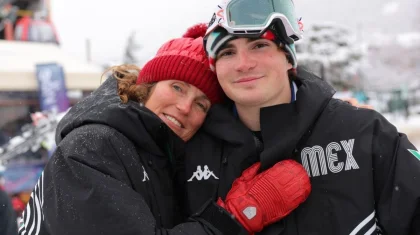 Мать и сын впервые вместе выступили на одной зимней Олимпиаде