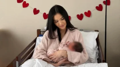 Айжан Байзакова стала мамой в третий раз