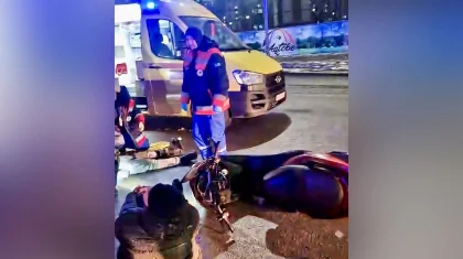 14-летний школьник на мопеде врезался в автомобиль в Актобе