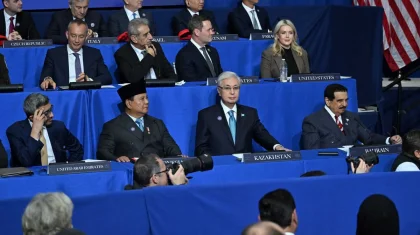 Токаев принимает участие в инаугурационном заседании Совета мира