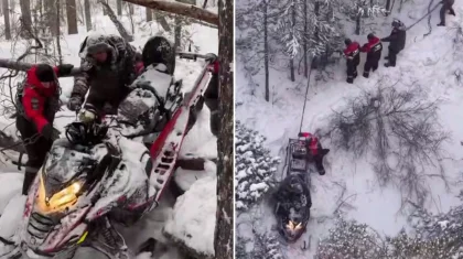 Спасатели вызволили из глубокого горного ущелья туристов в Карагандинской области