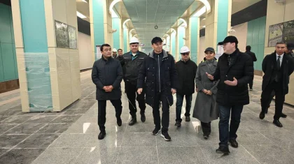 Метро Алматы: завершается внутренняя отделка станции «Калкаман»