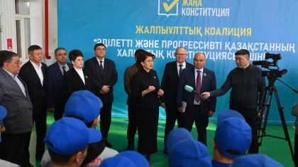 Члены Общенациональной коалиции встретились с трудовым коллективом ТОО «Петропавловский электротехнический завод»