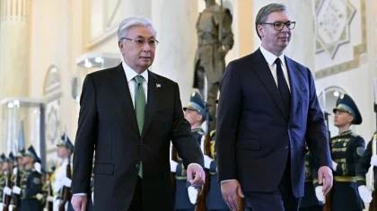 Александр Вучич прибыл в Акорду: как прошла церемония встречи (ВИДЕО)