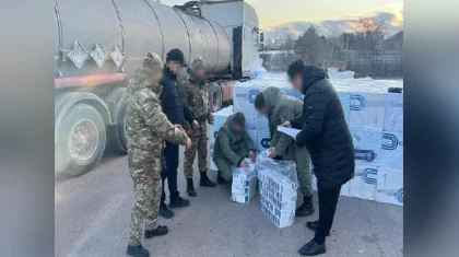 Товары на 60 млн тенге изъяты на границе Казахстана в Жамбылской области