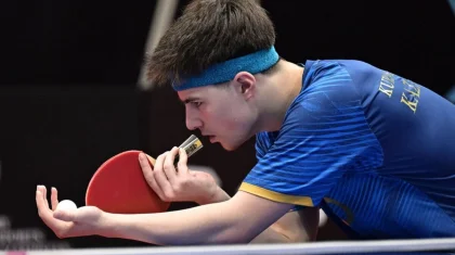 Алан Курмангалиев остановился в шаге от медали на турнире по настольному теннису