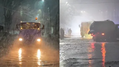 Улицы Шымкента и Семея затопило после обильных дождей (ВИДЕО)